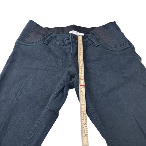 Isabel Maternity By Ingrid & Isabel Skinny Entubado Pants Size 6 Black Stretch D - Picture 7 of 11